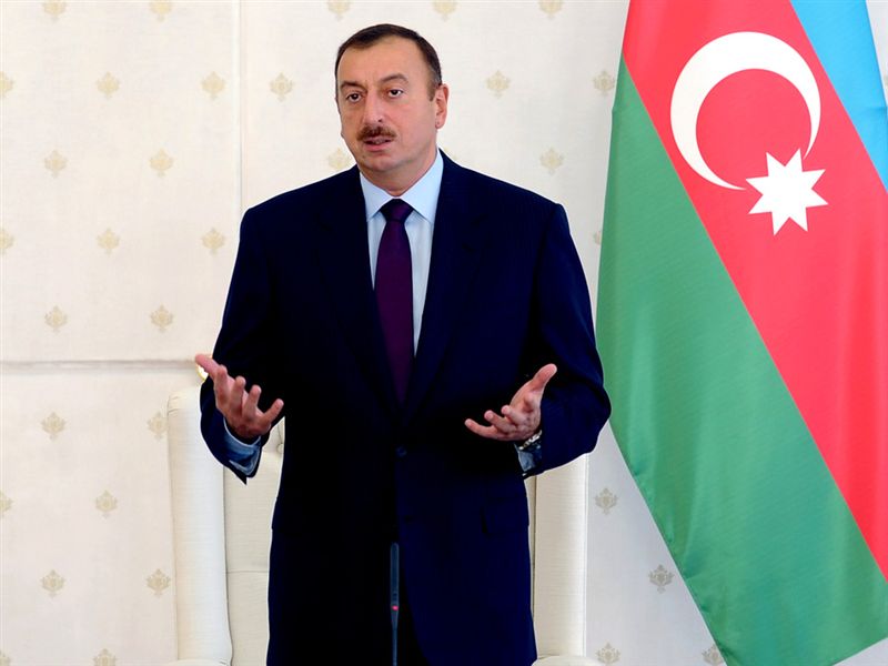 Is Azerbaijani President Ilham Aliyev weighing his options for gas exports?